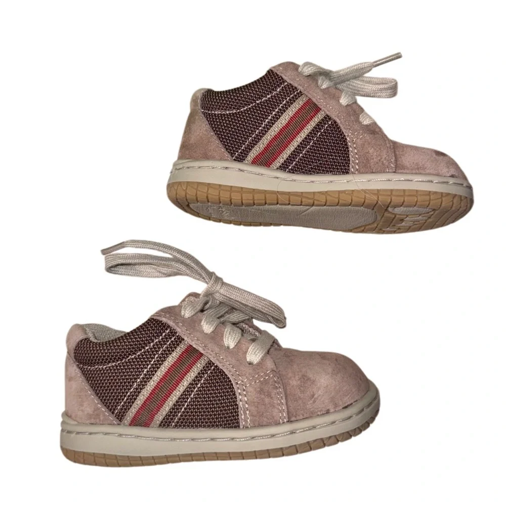 Perfection by Jumping Jacks suede dress shoes baby boys size 6.5 WW EXTRA WIDE